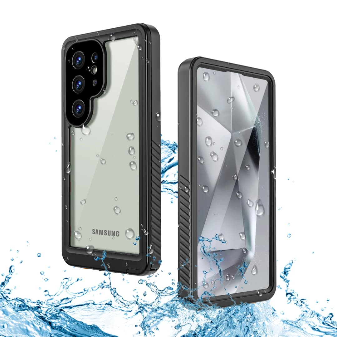 شل بوكس - جراب هاتف متين مقاوم للماء IP68 مع حماية عدسة PC و TPU لهواتف S25 ألترا، S23، S24