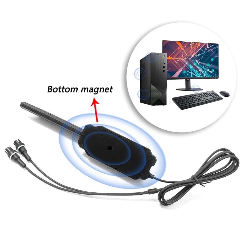 مستقبل إشارة لاسلكية WiFi 6E و7E هوائي Q-Antenna محمول، متوافق مع ASUS PRIME B840 وB850 وB860 وZ890 وX870 وTUF GAMING B860M-PLUS وGAMING B860M وZ790 - 6