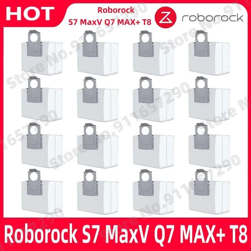 إكسسوارات أكياس غبار لمكنسة روبوروك Q7 MAX+ و T8 و S7 MaxV Ultra و S7 MaxV G10S