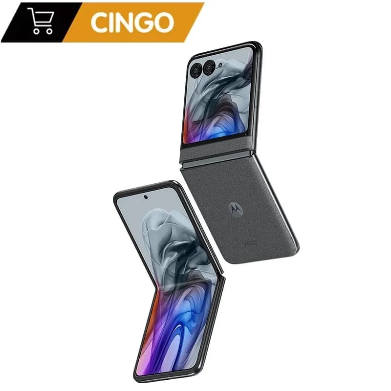 هاتف موتورولا Moto Razr 50 5G الأصلي، NFC، 8 جيجابايت + 256 جيجابايت، شاشة 120 هرتز LTPO AMOLED 6.9 بوصة، معالج Tianji 7300X