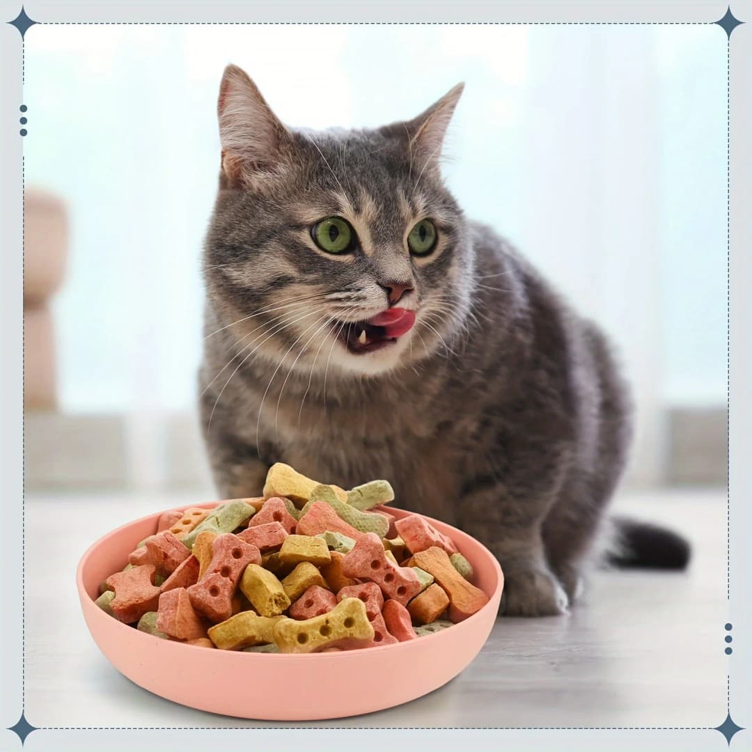 4pcs Cat Bowls, 13.97 Cm Wide Shallow Pet Food & Water Dishes, Plastic Non-Slip Colorful Feeding Plates For Small Cats, Kittens, - 3