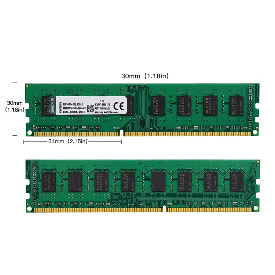 ذاكرة رام كينجستون DDR3 4 جيجا 8 جيجا 1600 ميجا هرتز PC3-12800 1.5 فولت 240 دبوس لكمبيوتر مكتبي - 3