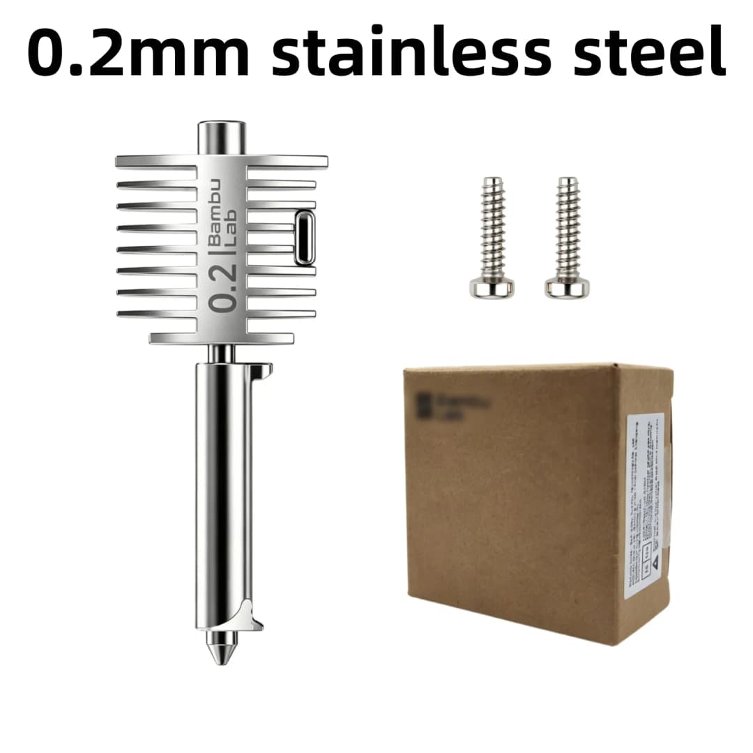 Official Bambu Lab A1/A1 Mini Multi-Size Hotend Kit | 0.4mm Hardened Steel Nozzle Set Standard Flow Hot End Upgrade Assembly - 2