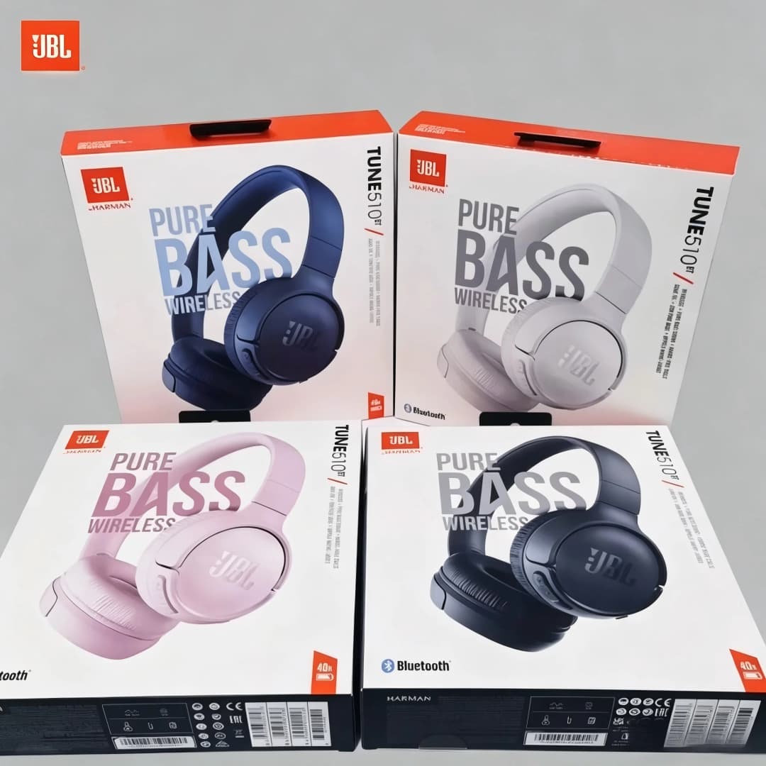 سماعات JBL Tune 510 BT بلوتوث لاسلكية صوت جهير نقي شحن سريع بطارية طويلة الأمد سماعات أذن محمولة عصرية BT510 - 6
