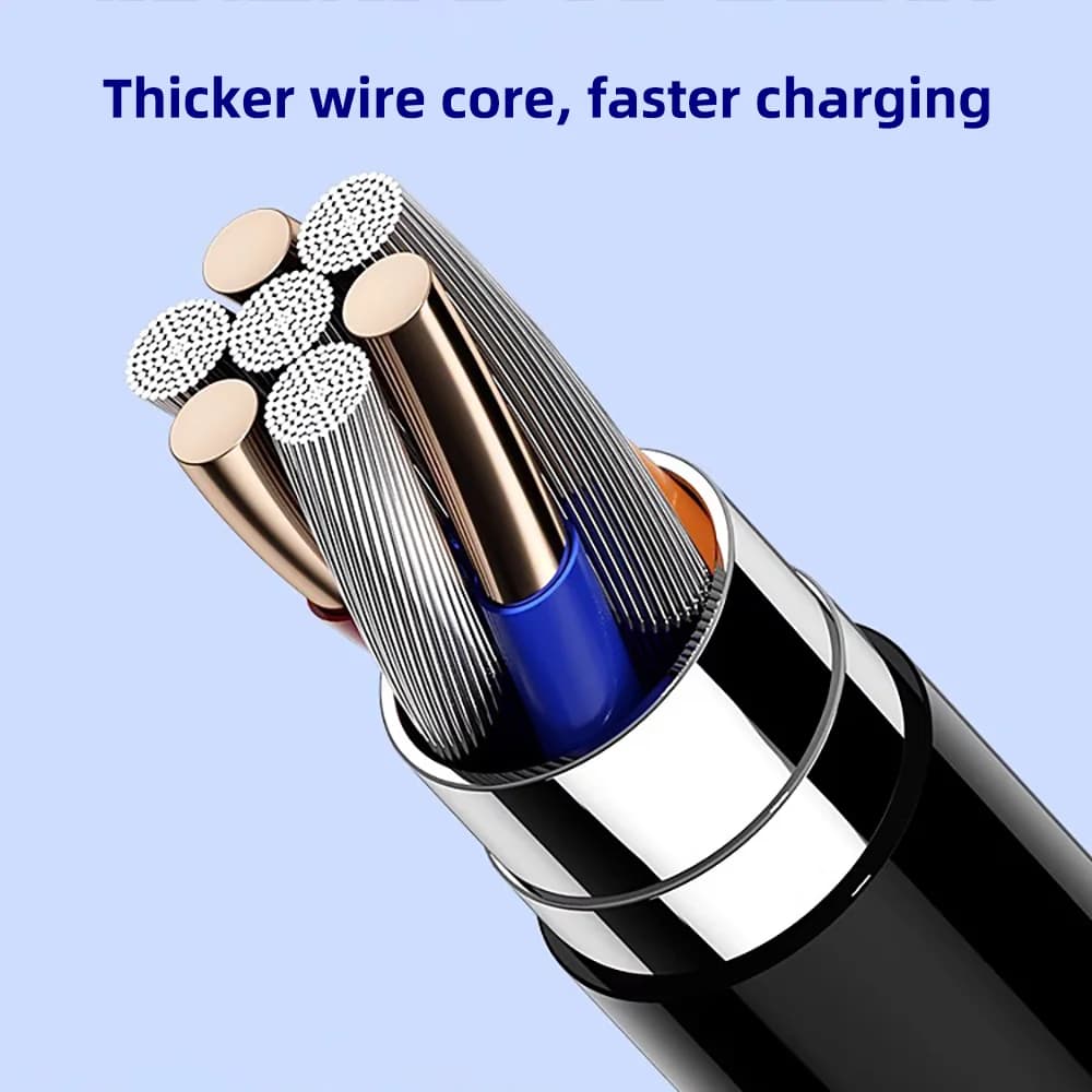 3 قطع PD 100 واط كابل شحن سريع USB Type C إلى C لسامسونج جالاكسي S22 S23 S24 S25 بلس نوت ألترا A53 A54 كابل بيانات الشحن - 3