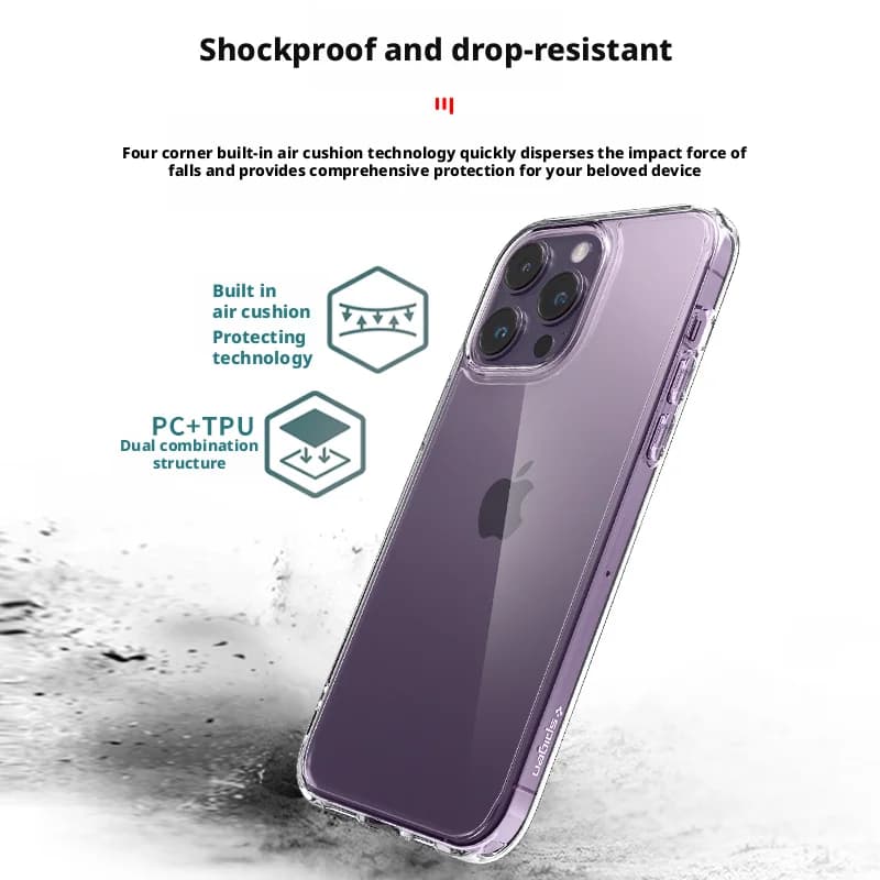Spigen Ultra Hybrid Case For iPhone 17 Air 12 13 14 15 16 17 Pro Max 16 Plus Ultra-Thin Shockproof Protective Transparent Cover - 4
