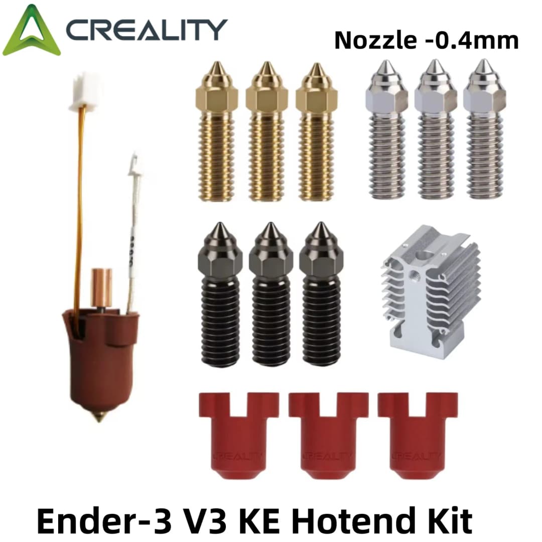 مجموعة Creality Ender 3 V3 KE Hotend لمقاومة الحرارة العالية حتى 300°C، مجموعة كتلة تسخين خزفية لنهاية الساخنة، مناسبة لـ K1/K1 Max