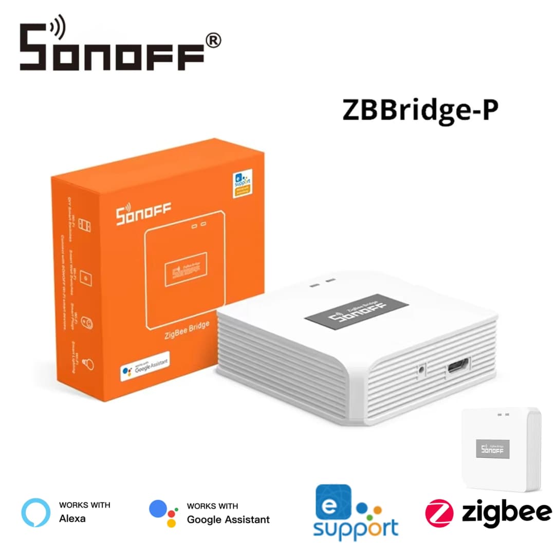 SONOFF ZBBridge-P Zigbee Gateway Bridge Pro Up to 128 sub-devices Local  Smart Home Security Support Alexa Google Smartthings