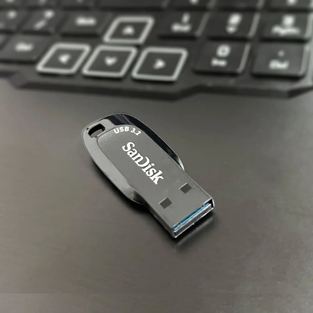 محرك أقراص فلاش SanDisk Ultra Shift USB 3.2 بسعات 32GB و 64GB و 128GB و 256GB، سرعة قراءة تصل إلى 100 ميجابايت/ثانية، U Disk، ذاكرة CZ410 - 4