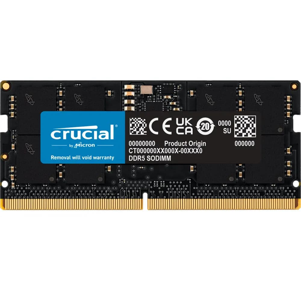 ذاكرة كمبيوتر محمول DDR5 من Crucial، 16GB، 8GB، 32GB، 4800، 5600MHz، PC5-38400، 44800، غير ECC، 262Pin، SODIMM، لـ Intel و AMD - 2