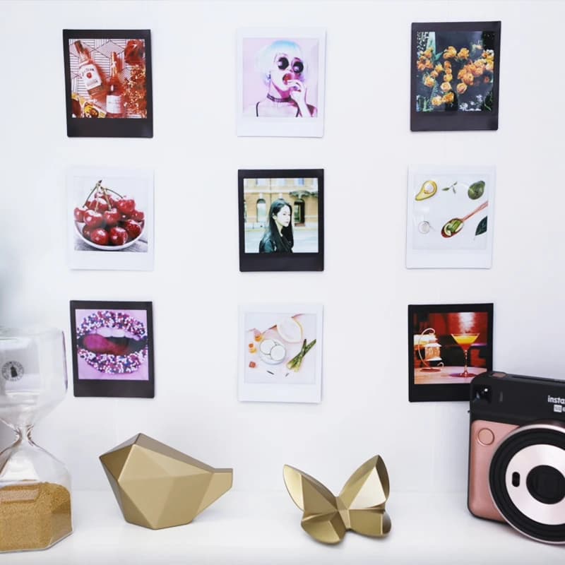 Fujifilm Instax SQUARE Film White/Rainbow/B&W Edge Photo Paper For Fuji Instax SQ6 SQ10 SQ20 Hybrid Instant Camera Share SP-3 - 6