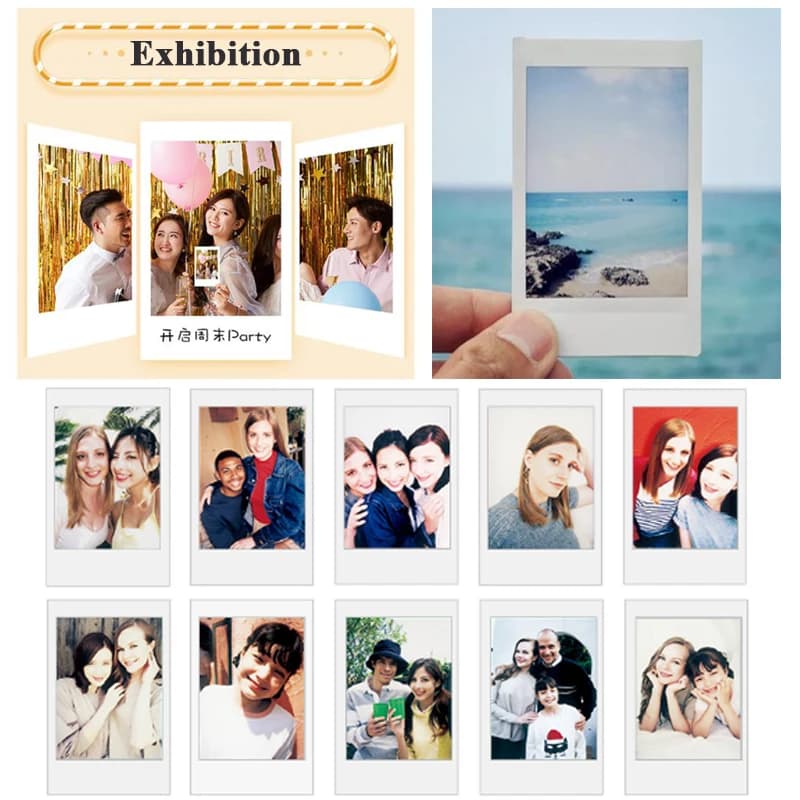 10-50 Sheets Fujifilm Instax Mini Film SPRINKLES Exposures Papers Color Design for Fuji  mini 12 Film Camera 11/40/9/8/7/70/90 - 5
