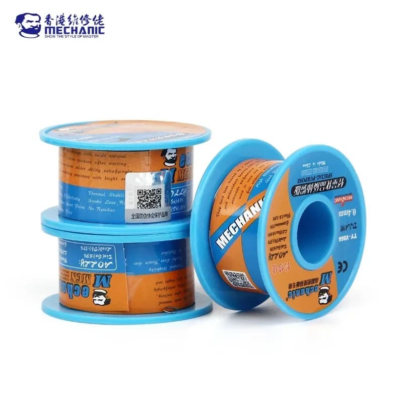 MECHANIC TY-V866 سلك لحام نواة راتينج 0.2-1.0 مم نقاء عالي 183°C لإصلاح لوحة أم الهاتف المحمول أداة لحام - 6
