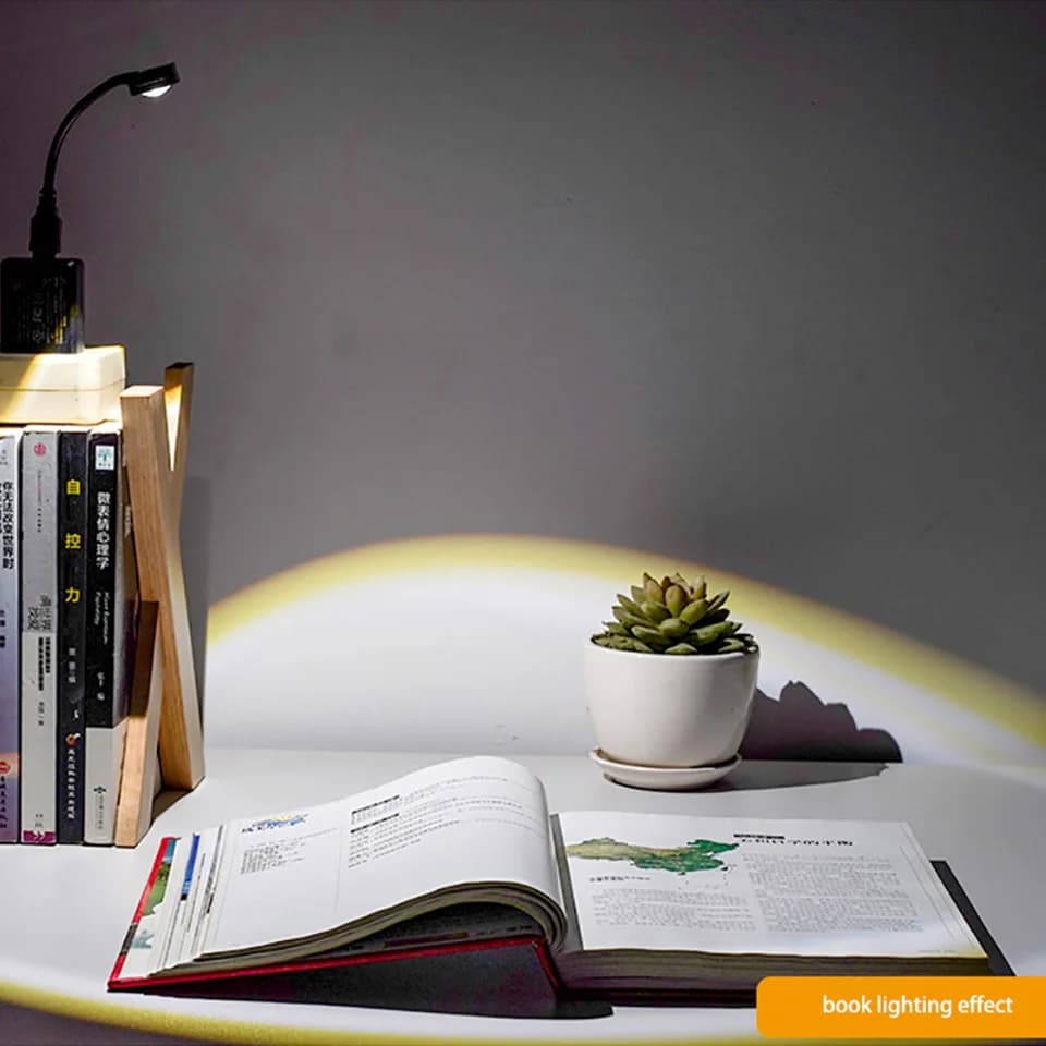 USB مصباح الغروب LED قوس قزح النيون ليلة ضوء العارض التصوير جدار جو الإضاءة لغرفة النوم غرفة ديكور أضواء الليل - 4