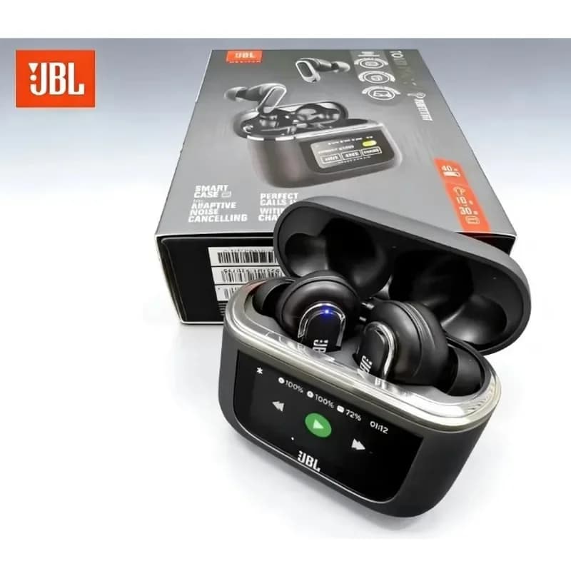 سماعات أذن بلوتوث لاسلكية JBL Tour Pro 2 مع علبة ذكية مزودة بإضاءة LED، إلغاء ضوضاء نشط، سماعات ستيريو لاسلكية حقيقية - 4
