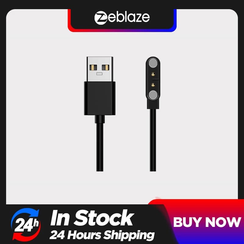 كابل شحن مغناطيسي USB Zeblaze Btalk 3 PRO (متوافق مع Btalk Plus/GTS 3/GTS 3 Plus/GTS 3 Pro/GTR 3 Pro/VIBE 7PRO)