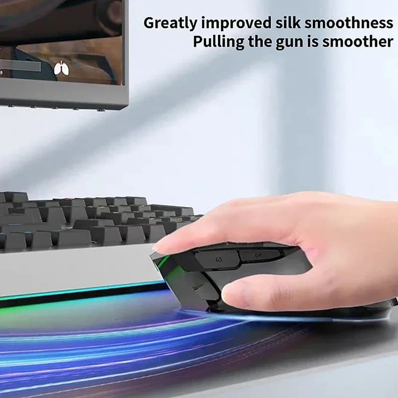 وسادة تزلج للفأرة Logitech G502 Superlight، حافة منحنية، غير قابلة للانزلاق، ملصقات أصلية، وسادة كحول، مجموعة واحدة - 3