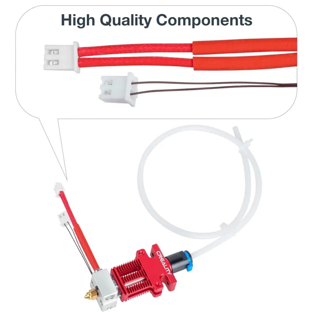 Creality Official CR6 SE Hotend Extruder Kit, With Hot End Kit with PTFE Tube, Heat Block, 0.4mm Nozzle and Silicone Sock for CR - 3