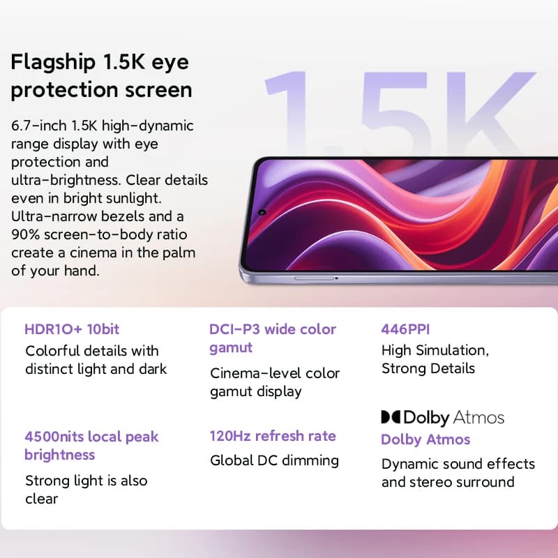 هاتف Motorola Moto G100 Pro الذكي بشريحة Dimensity 7300 وذاكرة عالمية 6.7 بوصة وشاشة pOLED بدقة 1.5K ومعدل تحديث 120 هرتز وكاميرا 50 ميجابكسل بتقنية الذكاء الاصطناعي وبطارية 6720 مللي أمبير في الساعة - 4