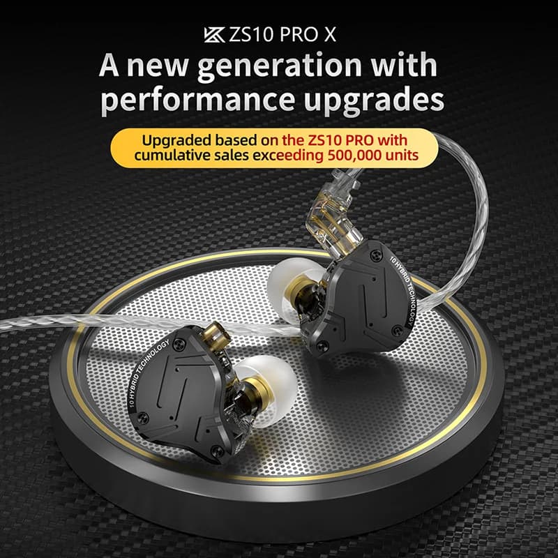 KZ ZS10 Pro X In Ear Wired Earphones Music Headphones HiFi Bass Monitor Earbuds Sport Headset - 2