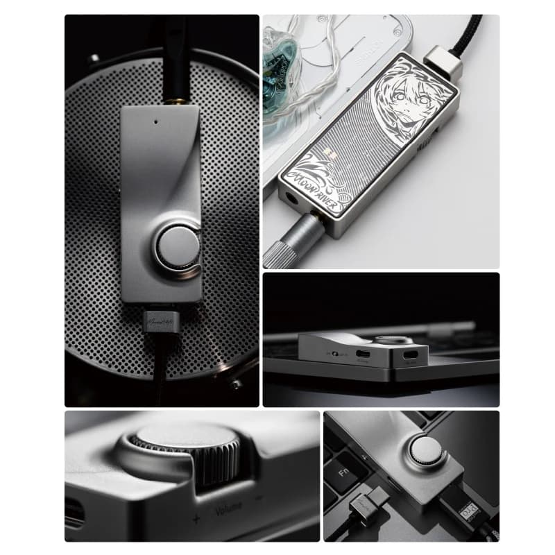 Moondrop Moonriver 3 Portable DAC/AMP Dual CS43198 32Bit/384kHz DSD256 PD Charging HiFi Headphone Amplifier Type-C 3.5mm+4.4mm - 3