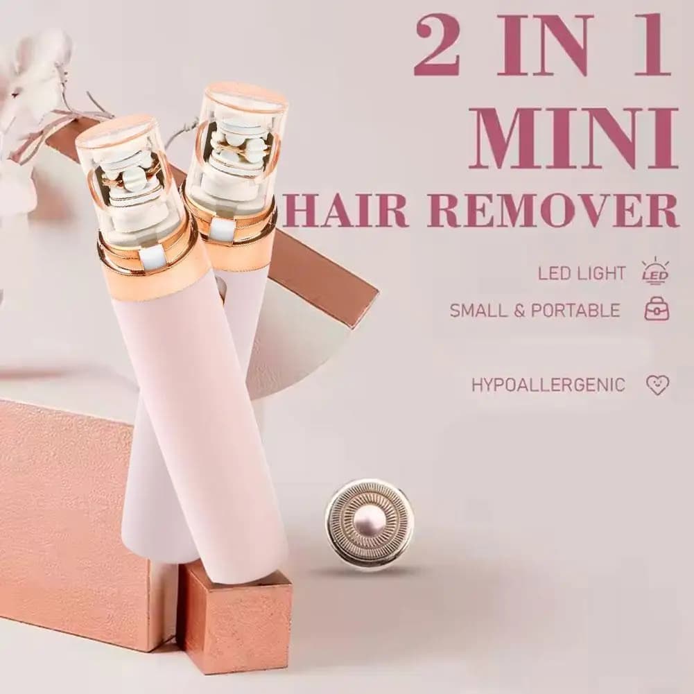 1pc Electric Eyebrow Trimmer Mini Eye Brow Epilator Razor Portable Removal Shaver Lipstick Hair Shape Tool Facial Painless D1G7 - 3