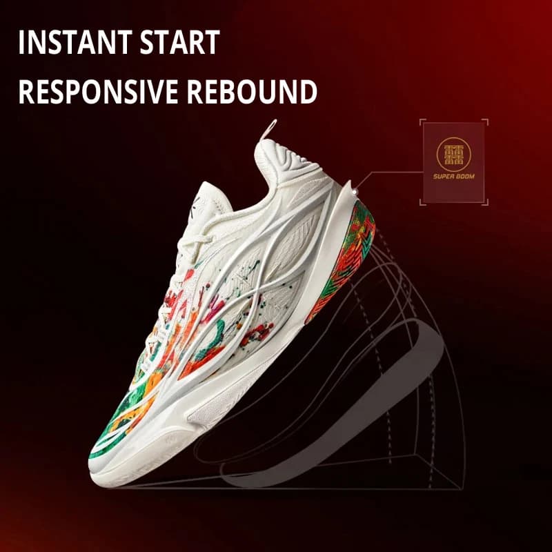أحذية كرة سلة احترافية للرجال من Li-Ning، طراز WADE 808 5 ULTRA V2، وسادة SUPER BOOM، أحذية رياضية للمنافسة ABAV045 - 2