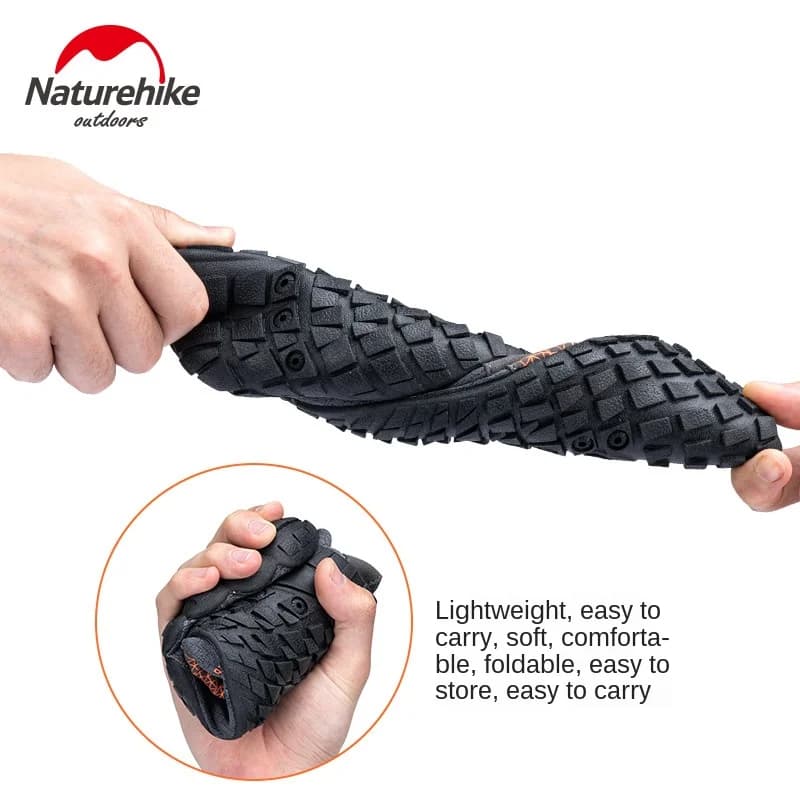 أحذية شاطئ Naturehike مقاومة للانزلاق مع نعل مطاطي سميك ومقاوم للاهتراء، تصميم بفتحات تصريف - 5