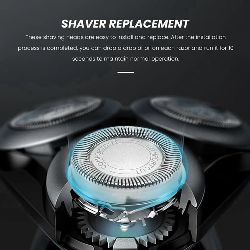 3Pcs SH30/50/52 Shaver Replacement Heads for Philips Electric Shaver Series 1000, 2000, 3000, 5000 Blade Head - 4