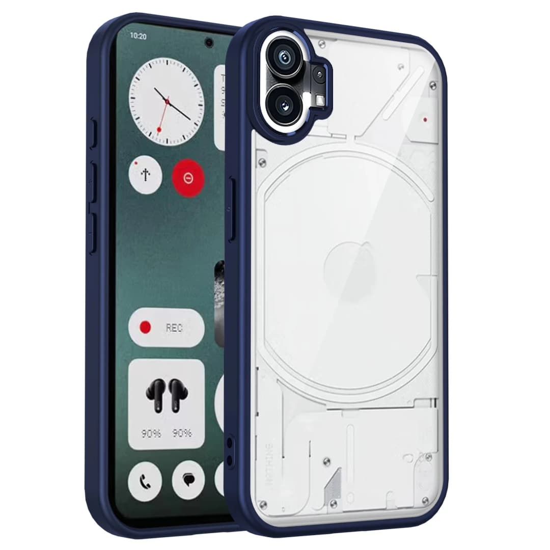 غطاء حماية لهاتف Nothing Phone One A063، وسادة هوائية مقاومة للصدمات، إطار سيليكون شفاف، غطاء خلفي غير لامع، غطاء صلب لهاتف Nothing Phone 1 5G - 5