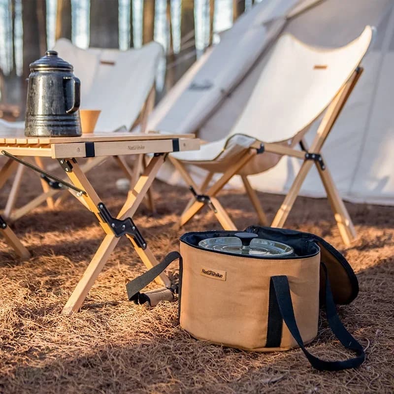 منظم أدوات طهي تخييم من Naturehike، حقيبة تخزين كبيرة متعددة الاستخدامات لمستلزمات التخييم والنزهات - 3
