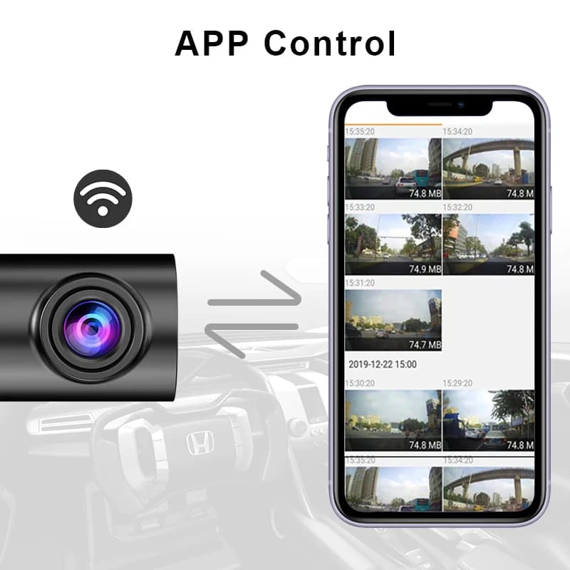 E-ACE4K Mini UHD WIFI Dash Cam Car Dvr Video Recorder With APP Control Night Vision Mini  24H Parking Camera Monitor Loop record - 5