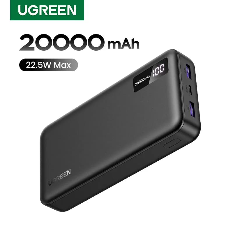 يوجرين باور بانك 20000 مللي أمبير PD 20 واط شحن سريع محمول لآيفون 17 16 15 برو ماكس وشاومي بطارية خارجية 30 واط