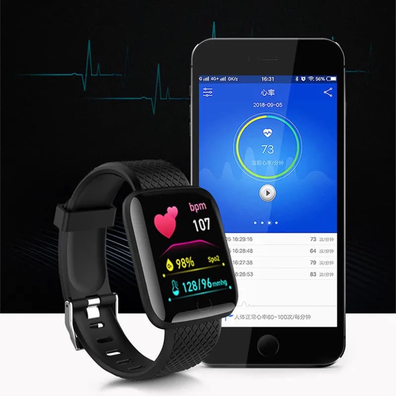 116plus Smart Watch Men and Women Full Touch Screen Sport Fitness Watch Man IP67 Waterproof Bluetooth For Ios Android Smartwatch - 4