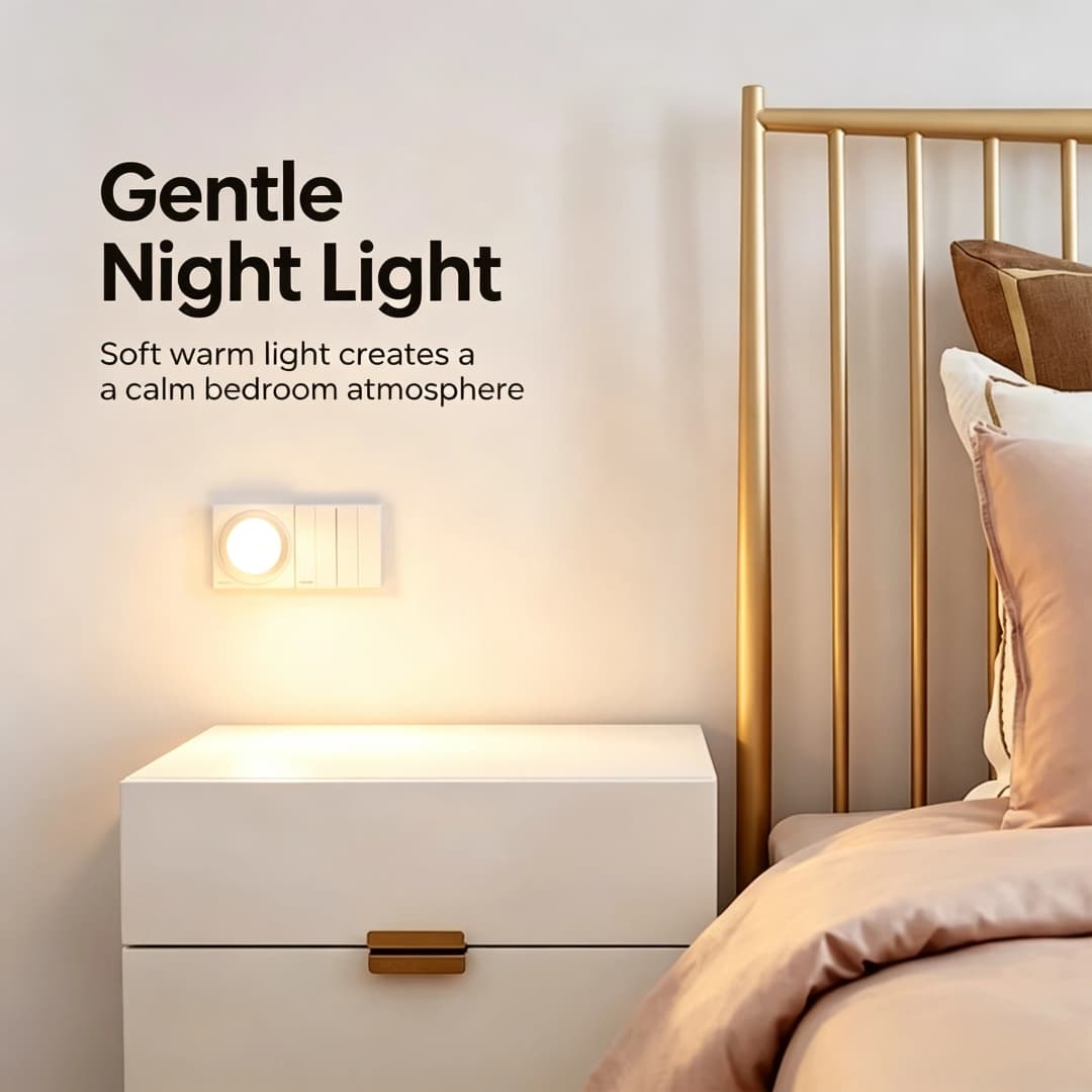 إضاءة ليلية ذكية Yeelight قابلة للتوصيل، تعريف ذكي، توفير الطاقة، مستشعر إضاءة منخفض الطاقة، قابس EU - 3