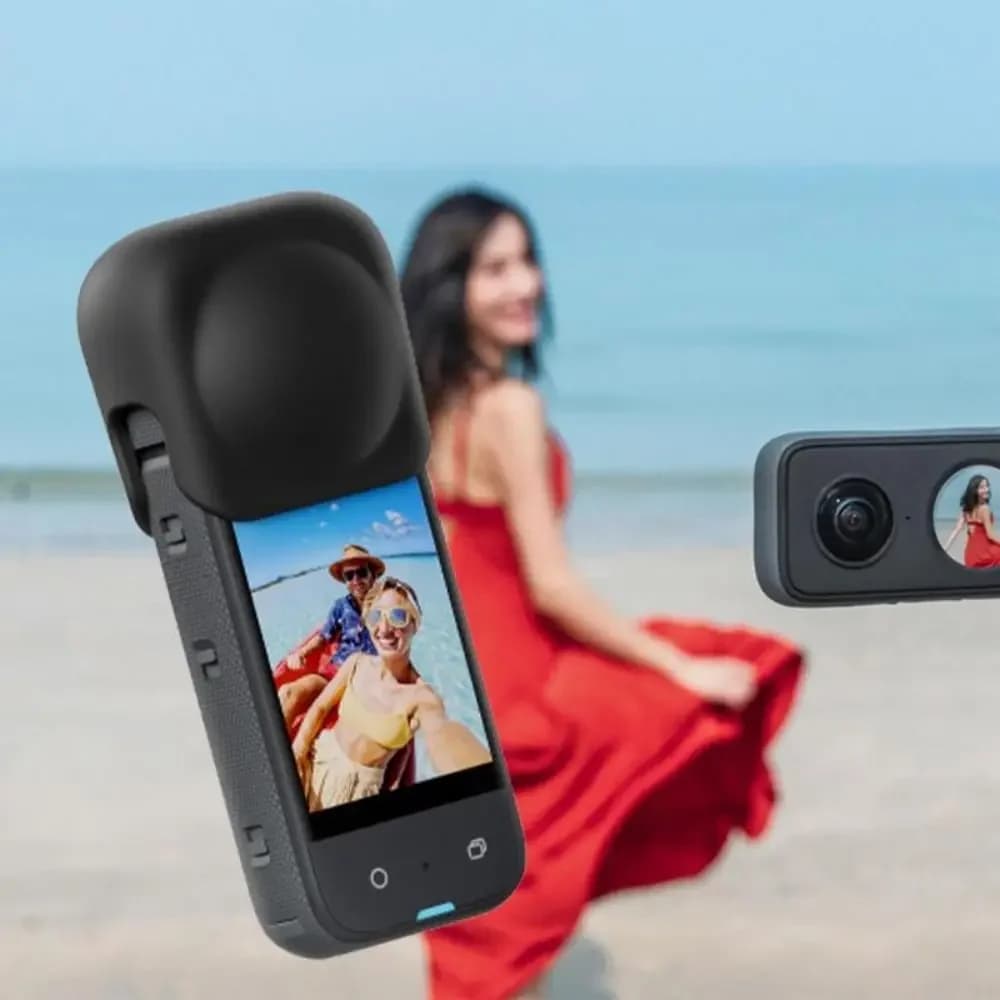 غطاء عدسة سيليكون Insta360 X2/X3 مقاوم للخدش والغبار، غطاء واقي لكاميرا الأكشن، ملحقات لـ Insta360 X3 One X2 - 5