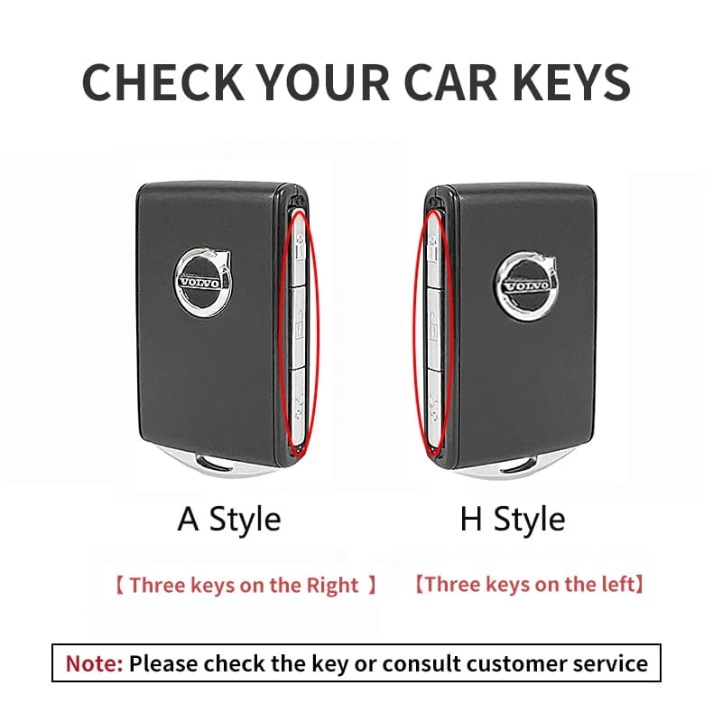Car Key Cover Case Shell Holder Bag For Volvo S60 S90 XC40 XC60 XC90 V60 V90 Polestar 1 Polestar 2 Auto Key Protection Accessory - 2