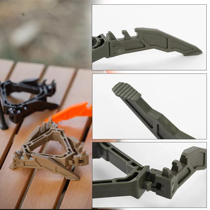 Outdoor Camping Gas Tank Stove Base Holder Camping Supplies ​​​​​​Portable Gas Canister Stand​​ Universal Tripod Folding Frame - 5