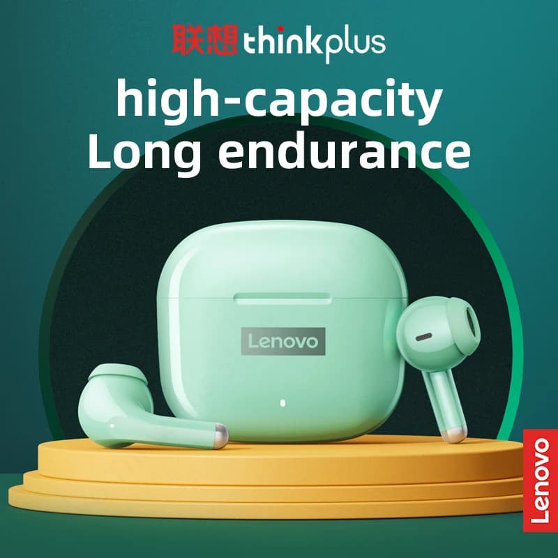 سماعات أذن أصلية 100% Lenovo LP40 Pro TWS لاسلكية بلوتوث 5.1 سماعات رياضية مع تقليل الضوضاء تحكم باللمس 250mAH جديدة 2022 - 6