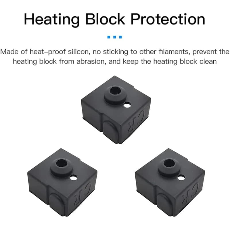 Official Creality Ender 3 V2 Neo Silicone Sock, 5/10PCS 3D Printer Hotend Heater Block Cover  for Ender-3 Max Neo/Ender3 neo - 3