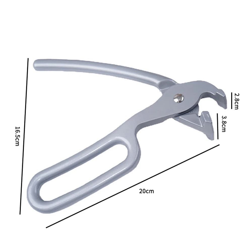 Pizza Pan Gripper for Deep Pizza Pans Heavy Duty Cast Aluminum Pan Tongs Oven Pans Gripper Clips Hot Plate Bowl Retriever Tools - 5