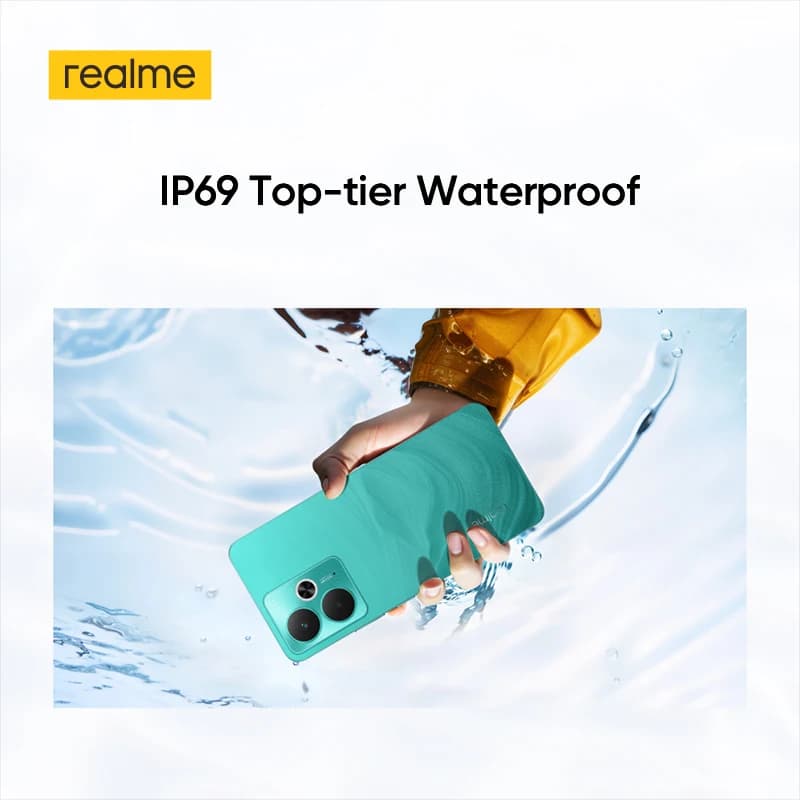 هاتف realme 14T 5G بمعالج Dimensity 6300 وبطارية 6000 مللي أمبير وشاشة AMOLED 6.67 بوصة بمعدل تحديث 120 هرتز وشحن 45 واط IP69 - 4