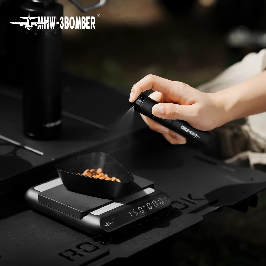 MHW-3BOMBER Coffee Bean Dosing Cup and Spray Bottle Set Dosing Tray 10ML Static Reducing Bean Spritzer Kit Coffee Accessories - 6