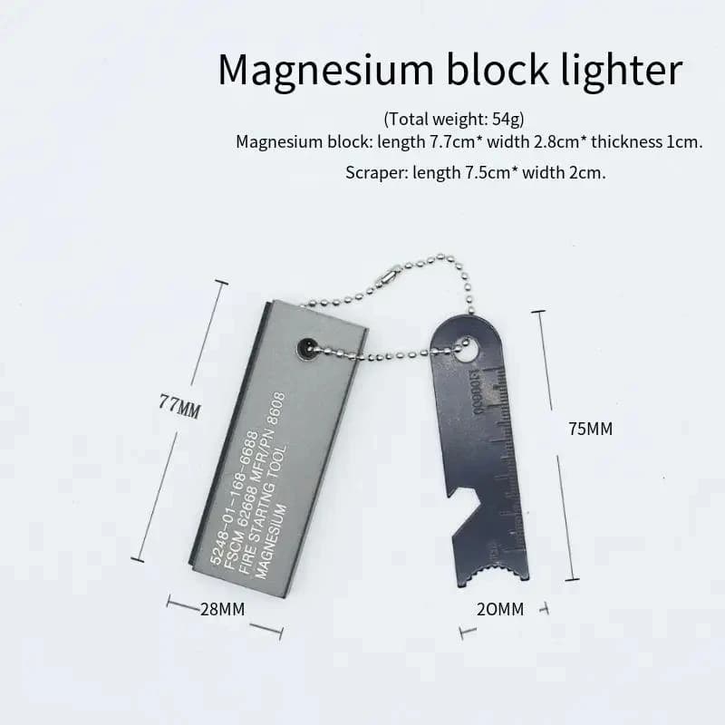 New Waterproof Magnesium Stick Flint & Steel Fire Starting Kit Camping Survival Essential Outdoor Simplified Equipment tool - 6
