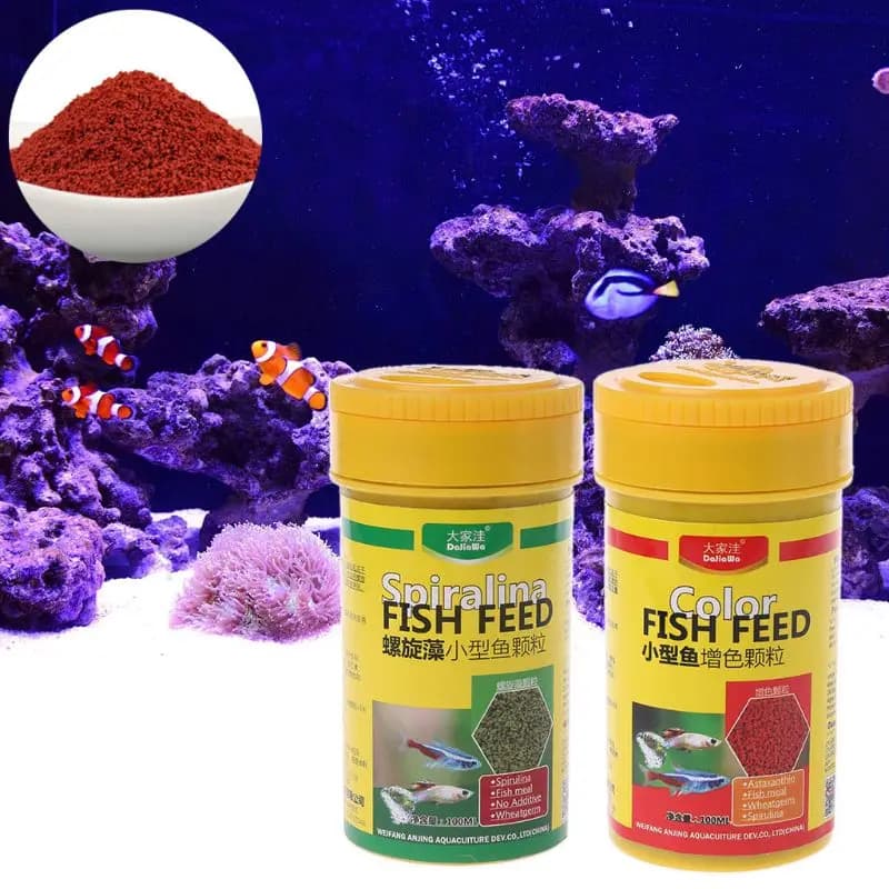 Spirulina Food Tropical Fish Nutrition For Aquarium Fish Tank Color Enhanced Food D0AC - 2