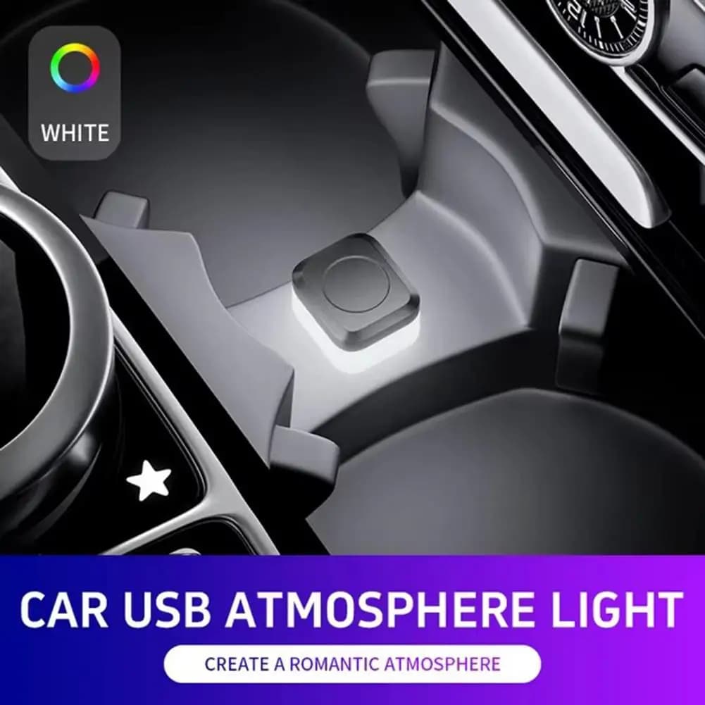 جديد العالمي USB سيارة الداخلية المحيطة مصباح لتهيئة الجو LED أضواء الإشارة السيارات القراءة مصباح زينة اكسسوارات السيارات الداخلية - 2