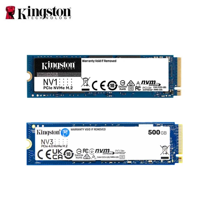 كينجستون SSD NV1 NV3 NVMe M.2 2280 SSD 250 جيجابايت 500 جيجابايت 1 تيرابايت محرك أقراص صلبة داخلي قرص صلب Sff لجهاز الكمبيوتر المحمول