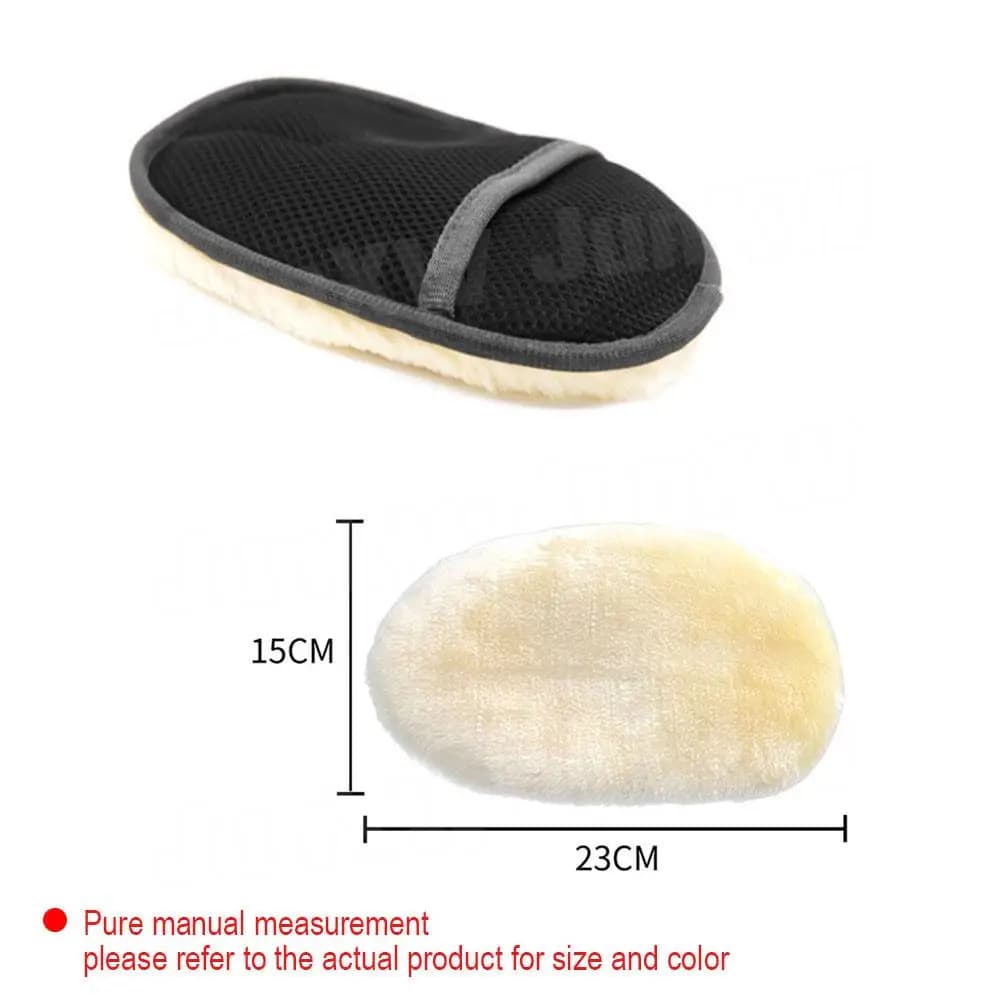 Car Washing Imitation Wool Gloves Thickened Plush Car Wiping Gloves Car Cleaning Supplies Waxing and Polishing Washer Products - 6