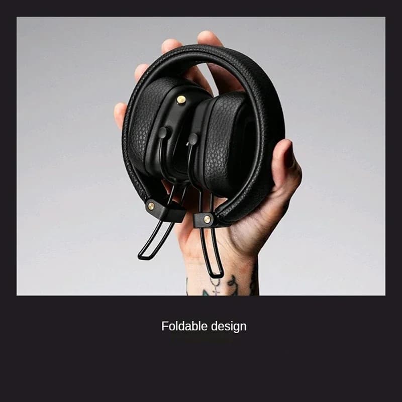 Marshall Major IV Bluetooth Wireless Headphone Noise Cancelling Headphone Hi-Fi Foldable Headphone Detachable Cable - 4