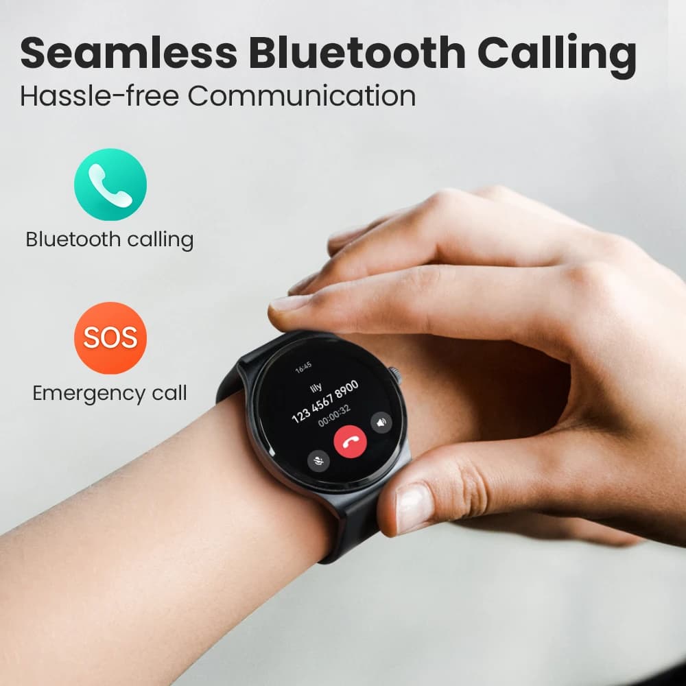 New HAYLOU Solar Lite Voice Calling Smart Watch 1.38" HD Screen Smartwatch 24H Health Monitor 100+ Sports Modes 100+ Watch Faces - 4